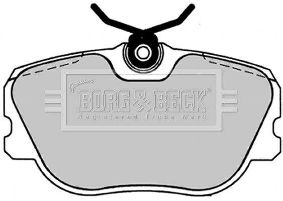 BORG & BECK stabdžių trinkelių rinkinys, diskinis stabdys BBP1229